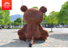 高品质定制尺寸广告充气巨大吉祥物棕熊充气卡通定制