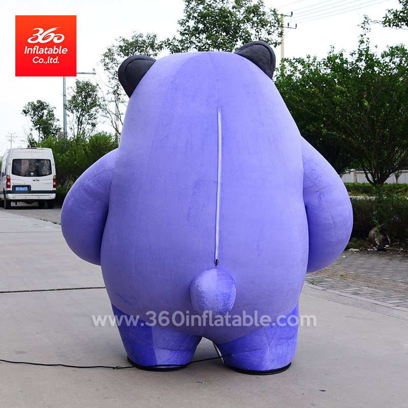 中国 360 优秀充气制造商工厂价格定制充气广告诸圣日蓝色怪物卡通定制