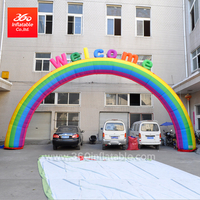 6m 8m 10m 定制标志彩虹欢迎拱门充气广告出售