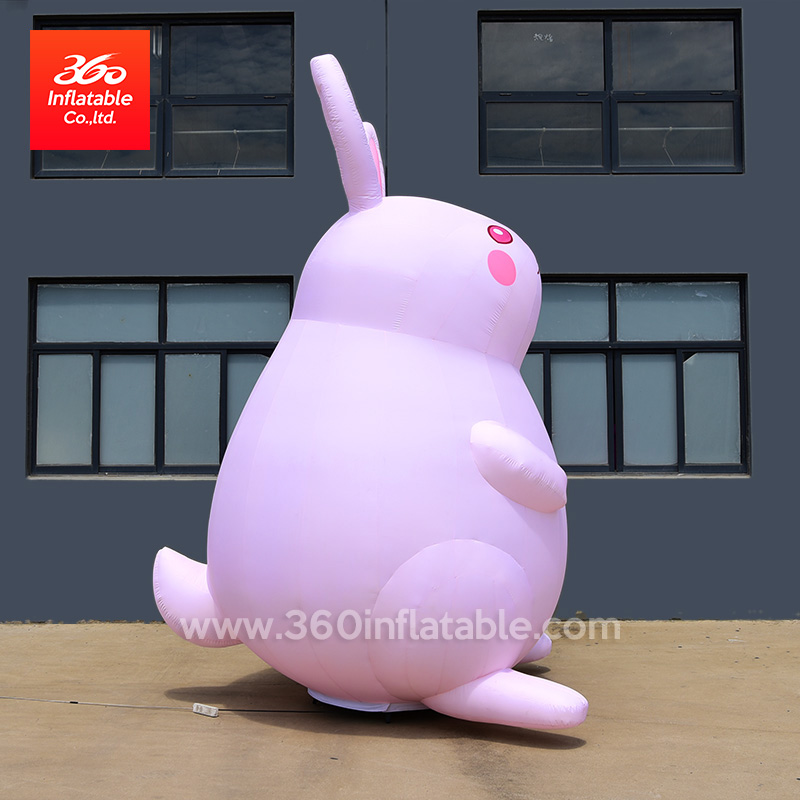 定制广告兔子充气吉祥物